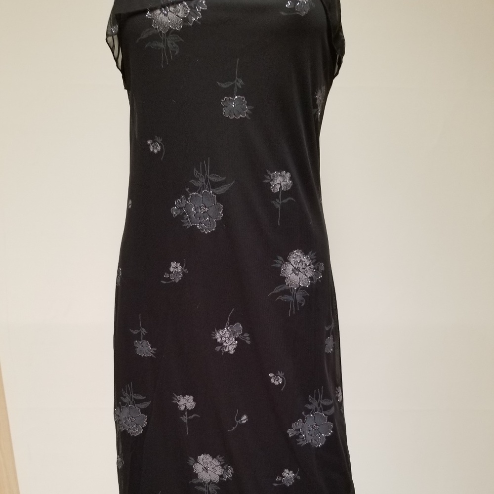 Black "slip" dress